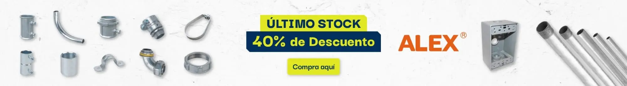 Descuento exclusivo en productos de la marca ALEX