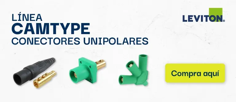 Conectores unipolares CAMTYPE para instalaciones eléctricas